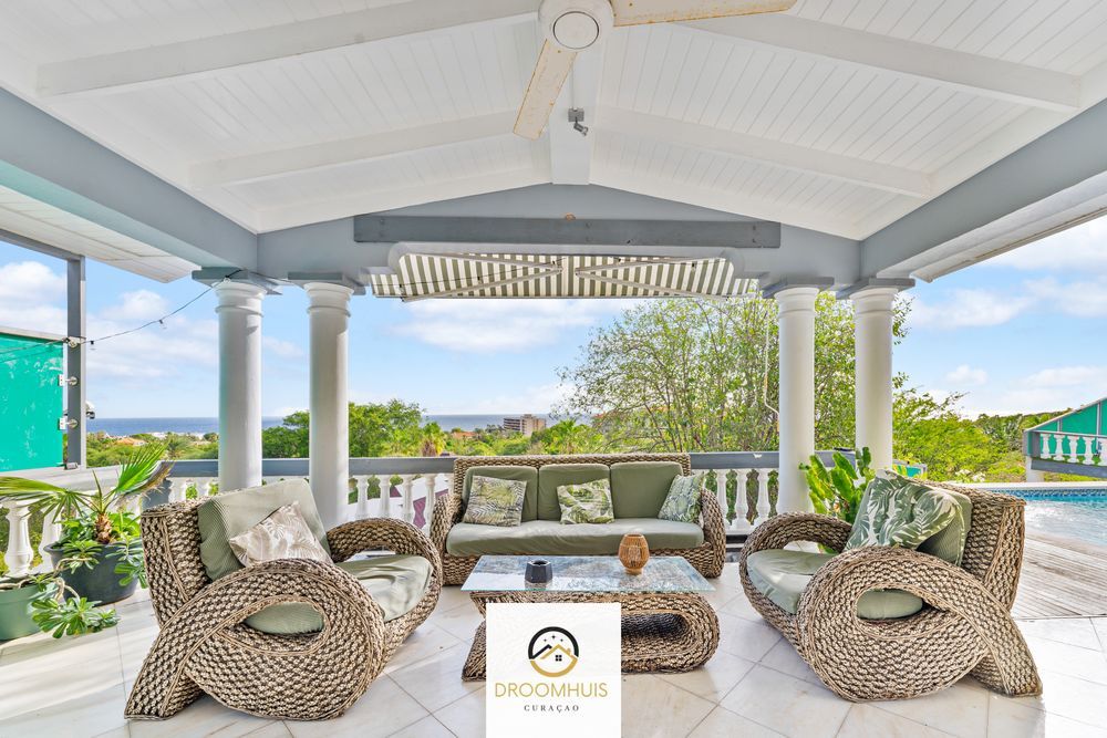 Spacious villa with stunning sea view for sale at Piscadera Bay Resort, Curaçao – luxury living in an exclusive area with a private pool and direct access to beaches